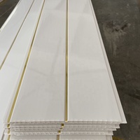 Suministro de fábrica, película de Pvc laminada, Color de grano de madera, aislamiento térmico, de pared de Pvc Panel, azulejos de techo