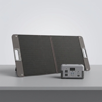 Panneau solaire portable pliable à haute efficacité (24 %) avec supports robustes pour station d'alimentation, idéal pour applications marines et hors réseau