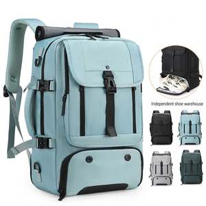 Custom Men's Laptop Bags Backpack Waterproof Casual Sport Travel Student Mochilas Outdoor <b>Hiking</b> Backpack with <b>Shoe</b> Compartment - Product Image 1