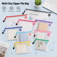 Sacs de rangement transparents grande capacité à fermeture éclair étanche pour fournitures de bureau, stylos et surligneurs – Vente directe usine