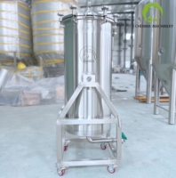 Réservoir de filtration post-extraction en acier inoxydable pour la séparation solide-liquide des extraits végétaux et botaniques