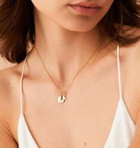 Collier Double deux cœurs personnalisé en acier inoxydable, pendentifs minuscules, nom gravé, Date, année, bijoux <span class=keywords><strong>d</strong></span>'<span class=keywords><strong>amour</strong></span>, cadeau - Product Image 5