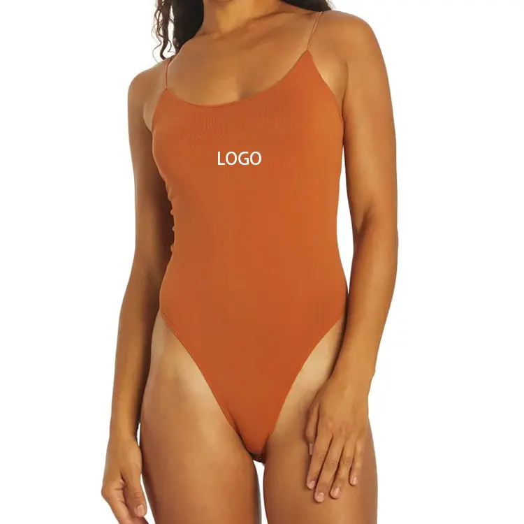 OEM Custom Manufacturers One Piece Jumpsuit Rompers Slip Snap Button Thong Bodysuit For Women