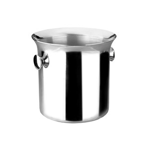 Secchiello per ghiaccio in acciaio inox Cubetera Suite da 1,5 litri con manici per raffreddare il champagne - Product Image 1