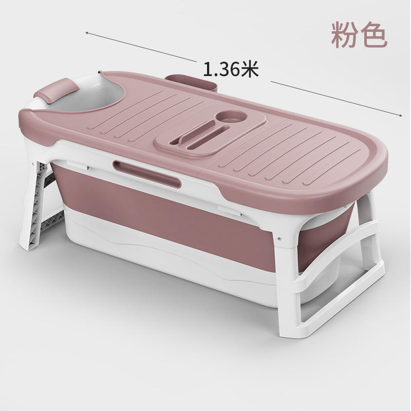 อ่างอาบน้ำสำหรับผู้ใหญ่ 133 พร้อมฝาปิดฉนวนสีน้ำเงิน