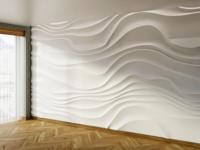 Panneau mural 3D ondulé pour routeurs CNC et impression 3D, carrelage vertical sans joint, taille et profondeur personnalisables, OEM ODM