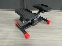 Mini stepper 2-en-1 TOPFIT avec bandes de résistance et fonction Twister pour entraînement cardio à domicile et équipement de fitness