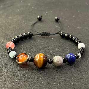 Bracelet en pierre naturelle avec perles de verre colorées – Équilibre vie-travail – Choix des influenceurs – Article pour grossistes – Support après-vente - Product Image 4