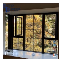 Ventana de Estilo Francés con Rejilla Decorativa Abatible de Vidrio Templado Doble y Aleación de Aluminio Personalizada para Iglesia