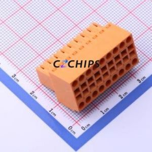 KF2EDGKE-3.5-2*9P Plug-in Terminal Block P=3.5mm Connector ( Connector Type: Male Plug )( Construction: 2x9P )( Pitch: 3.5mm ) - Product Image 1