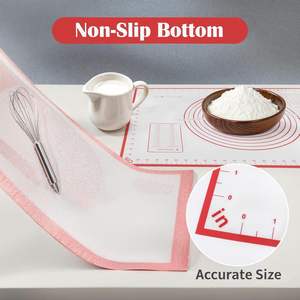 Grand tapis de pâtisserie en silicone 40x60cm, antidérapant, avec mesures, résistant au four et au lave-vaisselle, écologique - Product Image 2