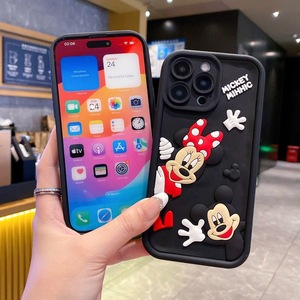 <span class=keywords><strong>Coque</strong></span> de téléphone anti-chute en TPU pour <span class=keywords><strong>iPhone</strong></span> 12 13 Mini Pro Max, motif dessin animé <span class=keywords><strong>Mickey</strong></span> Stitch, étui créatif pour <span class=keywords><strong>iPhone</strong></span> 16 17 personnalisé - Product Image 2