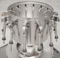 Remplisseuse de liquides rotative semi-automatique à 14, 18 ou 24 têtes, machine de remplissage manuelle pour bouteilles en verre, vin, liqueur, sauce soja, vinaigre
