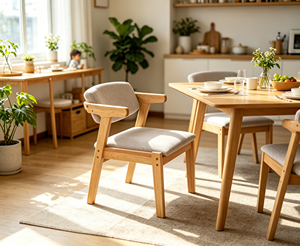 Modern Scandinavian Wooden Living Room <b>Chair</b> Velvet Upholstery Ergonomic Design Foam Filled Spindle <b>Back</b> Multi-Purpose - Product Image 4