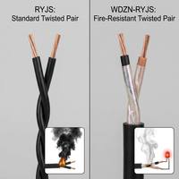 Feuerbeständiges Kabel WDZN-RYJS LSZH Raucharmes Halogenfreies Verdrilltes Flexibles Kabel 300/500V Glimmerband Brandmelde- und Beleuchtungskabel