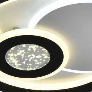 HIVIES Style moderne LED plafonnier en gros acrylique lumière décorative pour salon et chambre à coucher Base en métal - Product Image 4