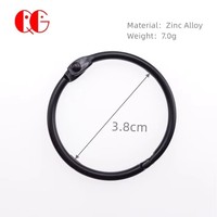 Hersteller von kunden spezifischen Gürtels chn allen Loose Leaf Binder Ring für Flash-Index karten 2-Zoll-Buchclip Karabiner-Metallringe