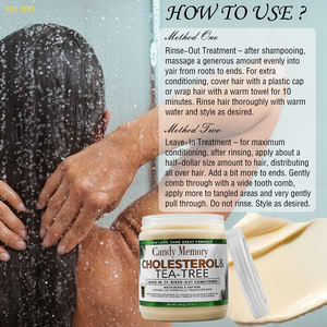 Après-shampoing sans rinçage à l'arbre à thé biologique professionnel Réparation en profondeur pour les cheveux abîmés Soins pour tous les types de cheveux - Product Image 6