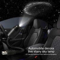 Projecteur d'étoiles USB, Veilleuse réglable, Projecteur de ciel étoilé romantique pour voiture, Lumière décorative d'ambiance pour toit de voiture