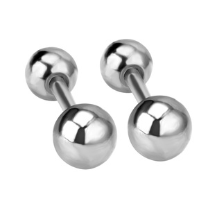 Orecchini a Sfera Piccoli Rotondi Color Oro Giallo per Donna Uomo Bambini Ragazze Gioielli - Product Image 5