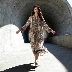 Abaya élégante en polyester personnalisée de luxe pour femmes musulmanes, robe haut de gamme, fournisseur en gros - Product Image 2