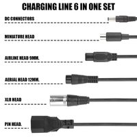 Chargeurs pour trottinette électrique, chargeur de hoverboard, câble de charge pour vélo électrique, chargeur de batterie 42 V pour vélo électrique 2A avec 3 broches