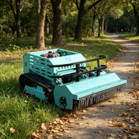 Tondeuse robotisée industrielle à moteur diesel 4 temps de 1000 mm avec lame de débroussaillage, télécommandée, certifiée CE EPA, pour l'agriculture et le défrichement intensif