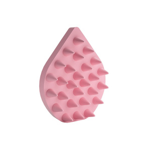 แปรงแชมพูซิลิโคนรูปทรงหยดน้ำเครื่องมือนวดดูแลเส้นผมสำหรับทำความสะอาดหนังศีรษะและผ่อนคลาย - Product Image 4