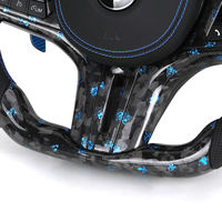 Volant en fibre de carbone forgé bleu LED spécifique pour BMW G20 G21 G30 M2 G87 M3 G80 G81 M4 G42 G82 M5 F90 G05 G06X5MF95X3MF97