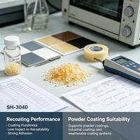 Résine de silicone solide SH-3040 pour revêtements en poudre résistants à la chaleur et aux intempéries