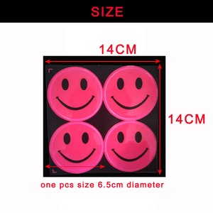 Pegatina Reflectante Super Adhesiva con Cara Sonriente en 11 Colores para Coche, Moto, Bicicleta, Scooter, Mochila, Casco - Product Image 4