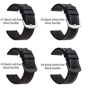 Cinturino impermeabile morbido in vera pelle di alta qualità per Samsung <span class=keywords><strong>Huawei</strong></span> <span class=keywords><strong>GT2</strong></span> <span class=keywords><strong>PRO</strong></span> 20mm 22MM - Product Image 6