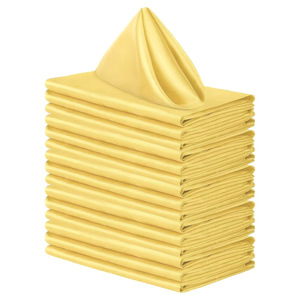 Serviettes <span class=keywords><strong>de</strong></span> <span class=keywords><strong>table</strong></span> carrées en satin <span class=keywords><strong>bleu</strong></span> <span class=keywords><strong>ciel</strong></span>, douces, romantiques, pour mariage, banquet, décoration <span class=keywords><strong>de</strong></span> <span class=keywords><strong>table</strong></span> pour dîner - Product Image 4