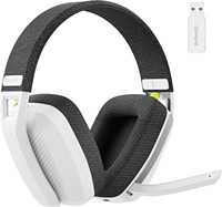 Casque de jeu sans fil léger BINNUNE BW06 5.3 BT 2.4G double mode avec microphone