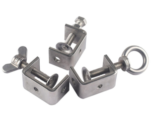 Stainless Steel Suspension <strong>Clamp</strong> <strong>C</strong> Shape Wide Jaw Metric Adjustable for Woodworking Welding Building Household Mount - Product Image 4