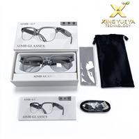 Lunettes Intelligentes AIMB-G7 AI, Vidéo HD 1080P 8MP, Anti-tremblement, Demi-cadre Métallique, Enregistrement Vocal, Traduction, Transmission Wi-Fi avec Type-C