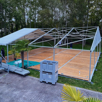 Tente de réception transparente en forme de A, structure en aluminium, pour mariages et événements – Offre Spéciale