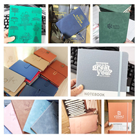 Bloc-notes personnalisé A5 avec logo d'entreprise, couverture en cuir PU personnalisable, carnet de notes de réunion de bureau de marque