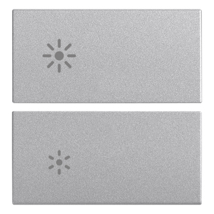 Two Half <b>Buttons</b> 2M Dimmer Next 6.5 In Length 1 In Height Push <b>Button</b> Switches - Product Image 1
