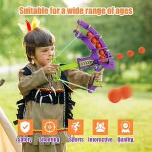 Ensemble de jouets arc et flèches en mousse, cible de tir en forme de radis, jeu de tir interactif parent-enfant avec balles de projection - Product Image 5