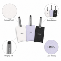 Étiquette volante personnalisée de luxe minimaliste pour chemise, avec logo, scellée en plastique et cordon, solution de marquage pour vêtements de mode, étiquette volante en papier
