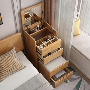 Armoire commode avec miroir pliable Tête <span class=keywords><strong>de</strong></span> <span class=keywords><strong>lit</strong></span> pour chambre petite mini table <span class=keywords><strong>de</strong></span> maquillage - Product Image 2