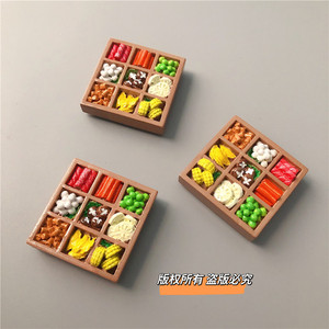Creative Simulation Food Fridge Sticker Mini Kitchen Kitchenware <b>Miniature</b> World Model Magnetic Home Accessories - Product Image 3