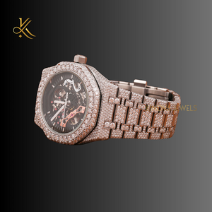Reloj de diamantes Moissanite de calidad superior con brillo impresionante y diseño elegante para una ocasión elegante de uso diario y formal - Product Image 3