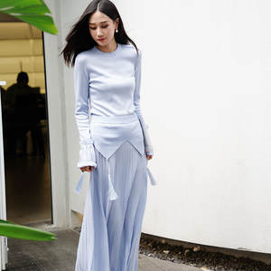 Suéter de Punto Coreano al por Mayor para Mujer, Top de Manga Larga con Cuello Redondo, Ropa de Invierno para Dama, Jersey de Punto - Product Image 5