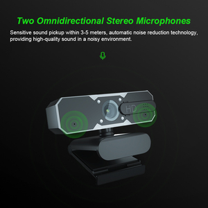 Webcam HD <strong>Desktop</strong> Laptop PC Webcam 1080p with Microphone USB Plug and Play Teaching Live Conference Computer Cameras Autofocus - Product Image 3