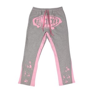 Chándal acampanado con estampado de logotipo personalizado, pantalones de chándal acampanados de peso pesado de algodón y conjuntos de sudadera, conjuntos de chándal Unisex - Product Image 2