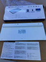 Keyboard nirkabel 78 tombol portabel, Keyboard nirkabel Super ramping untuk Windows OS/Apple Mac/Android