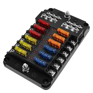 12 Way Car Marine Fuse Block Fuse Box Holder