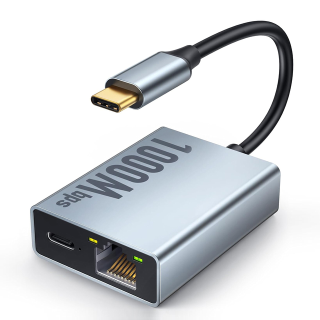 TUTI Wholesale USB Hub RJ45 100/1000Mbps LAN Port PD 100W Charging Gigabit Network Card RJ45 Converter Gigabit Ethernet Port Hub